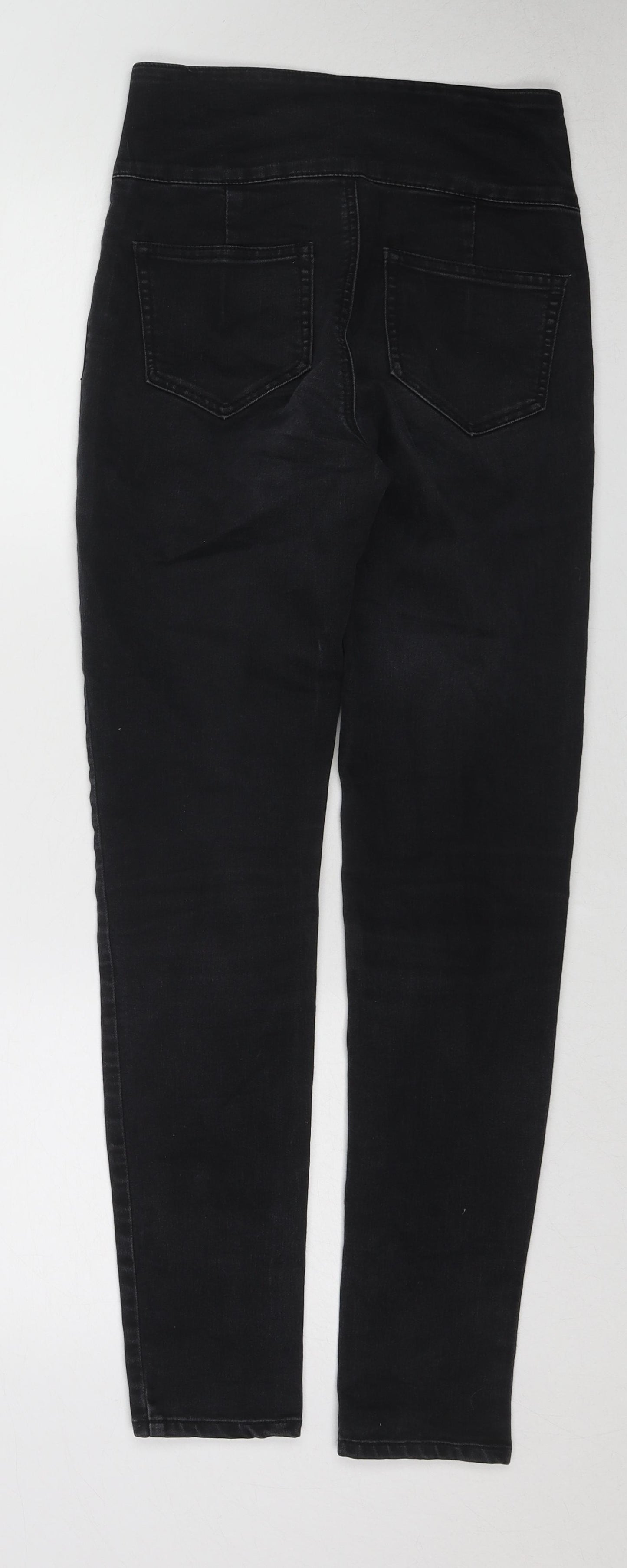 Vifille Womens Black Cotton Skinny Jeans Size S Regular Zip