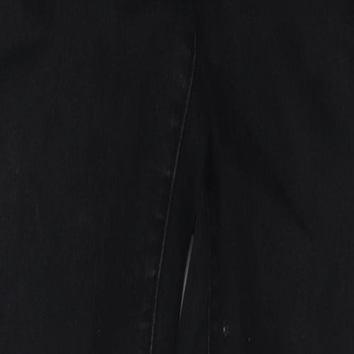 Vifille Womens Black Cotton Skinny Jeans Size S Regular Zip