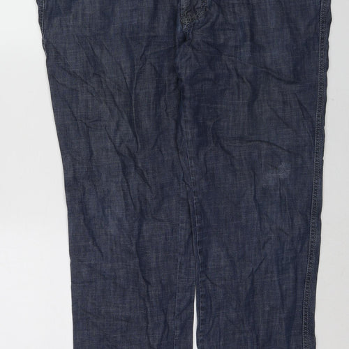 Bruhl Mens Blue Cotton Straight Jeans Size 40 in Regular Zip
