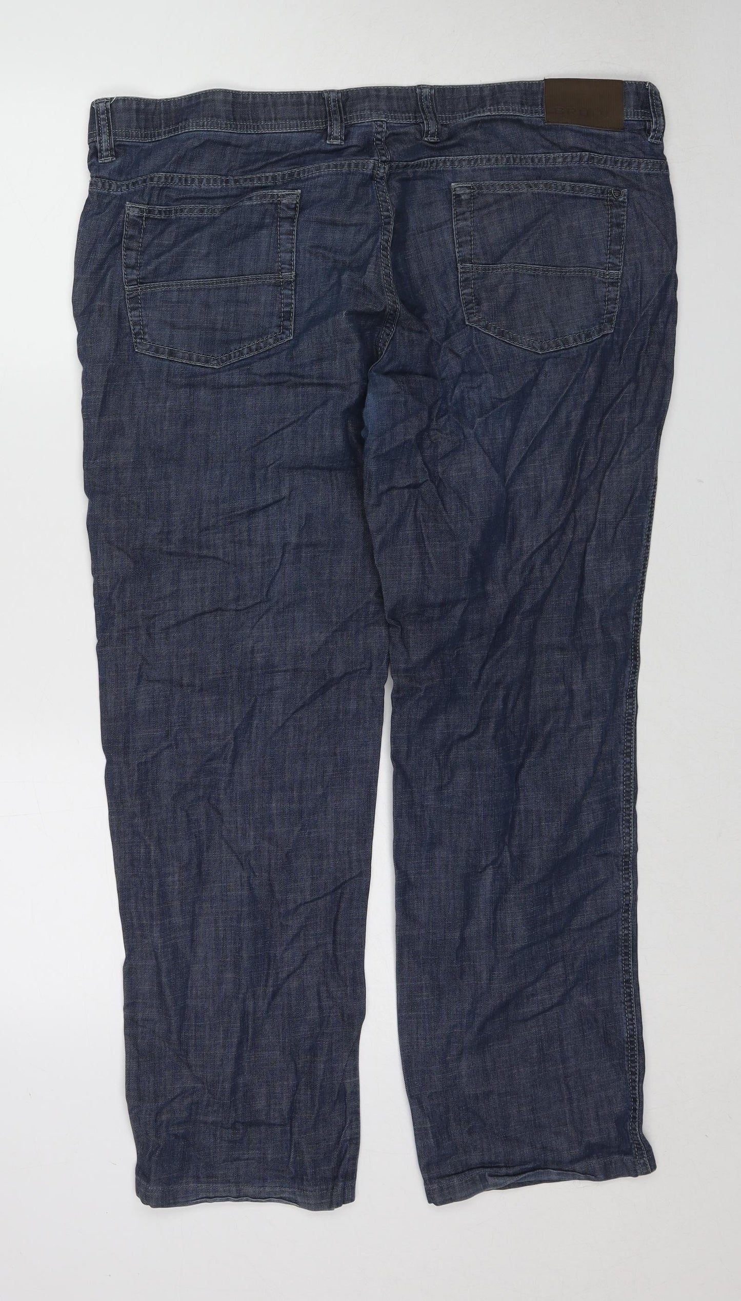 Bruhl Mens Blue Cotton Straight Jeans Size 40 in Regular Zip