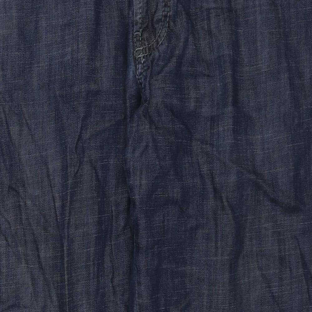 Bruhl Mens Blue Cotton Straight Jeans Size 40 in Regular Zip