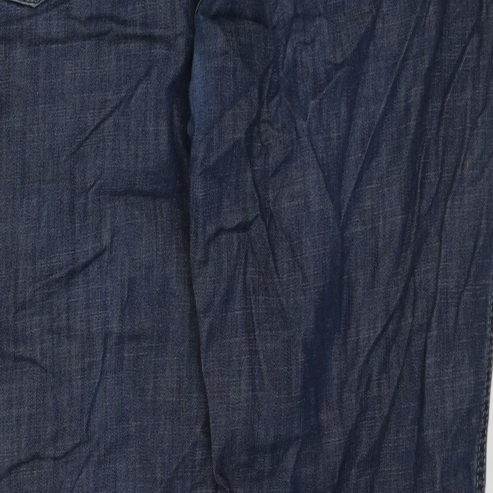 Bruhl Mens Blue Cotton Straight Jeans Size 40 in Regular Zip