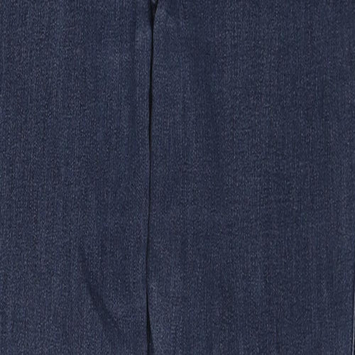 NEXT Womens Blue Cotton Straight Jeans Size 10 Regular Zip