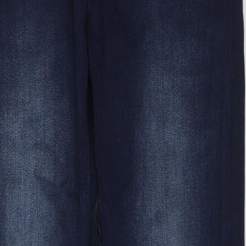 H&M Boys Blue Cotton Skinny Jeans Size 14-15 Years Regular Zip