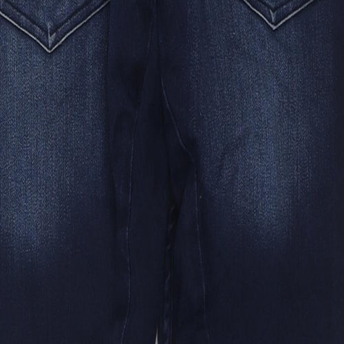 H&M Boys Blue Cotton Skinny Jeans Size 14-15 Years Regular Zip