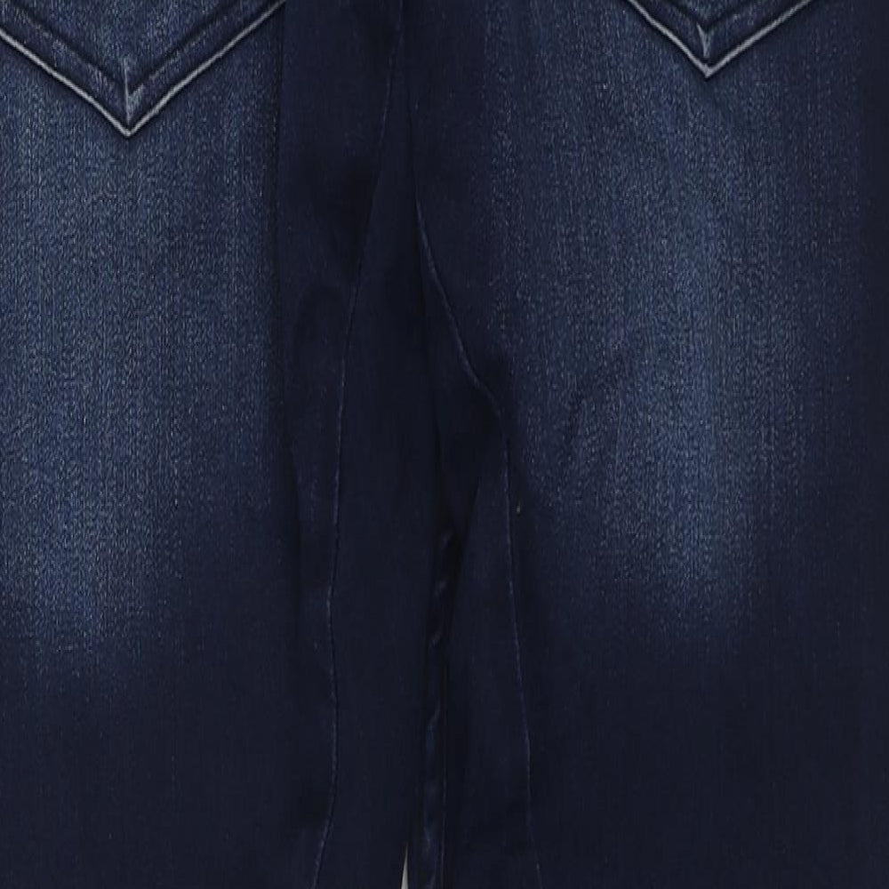 H&M Boys Blue Cotton Skinny Jeans Size 14-15 Years Regular Zip
