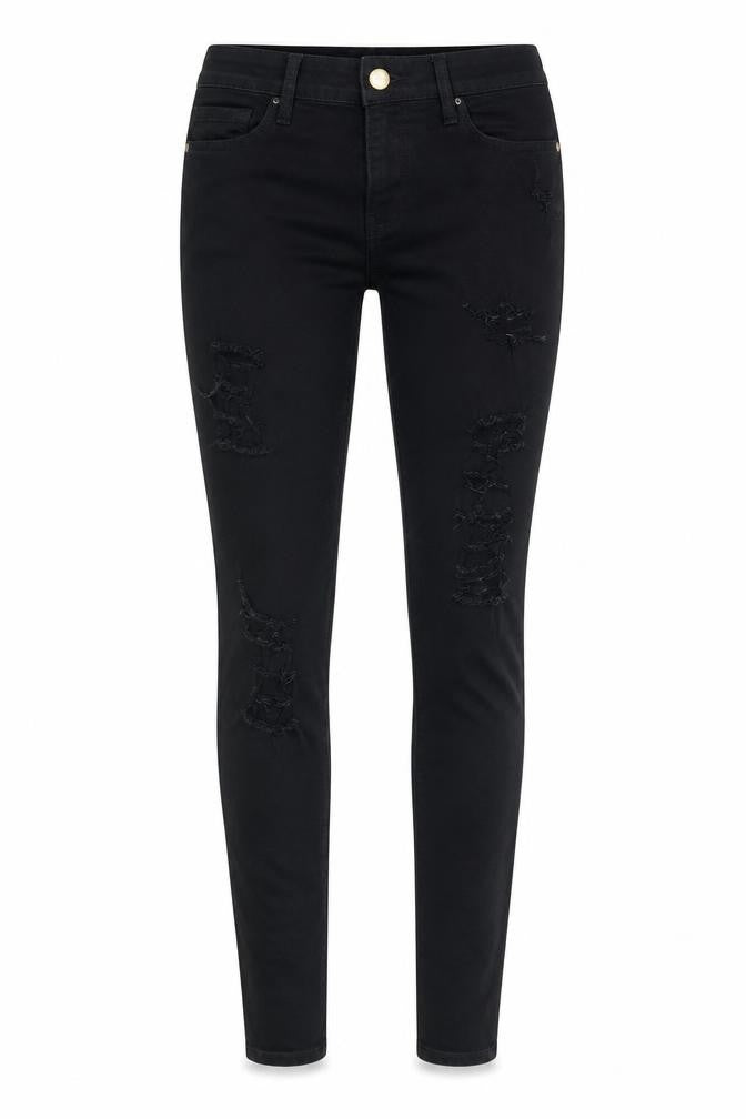 FRAME Womens Black Cotton Skinny Jeans Size 26 in Regular Zip