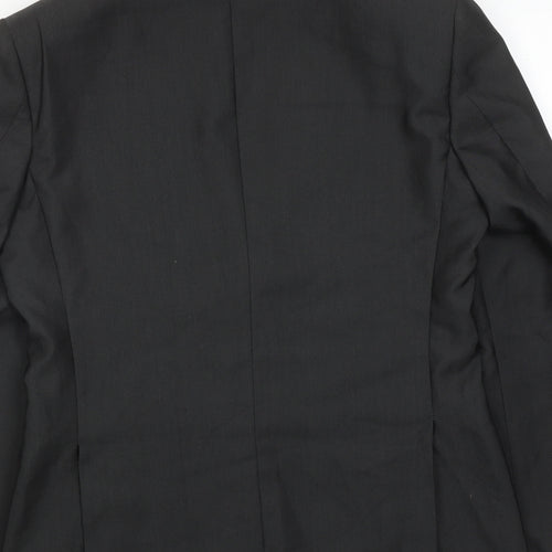 Marc Darcy Mens Grey Polyester Jacket Suit Jacket Size 40 Regular