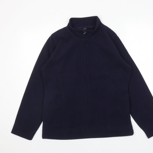 EWM Womens Blue Jacket Size M Zip