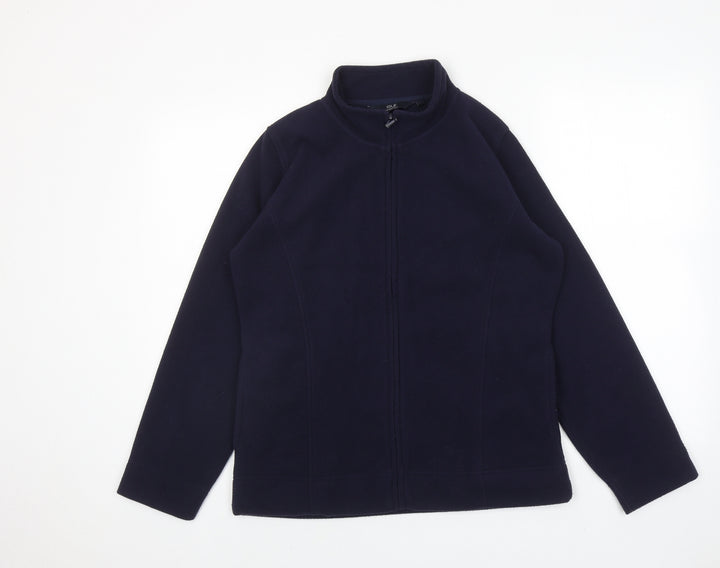 EWM Womens Blue Jacket Size M Zip