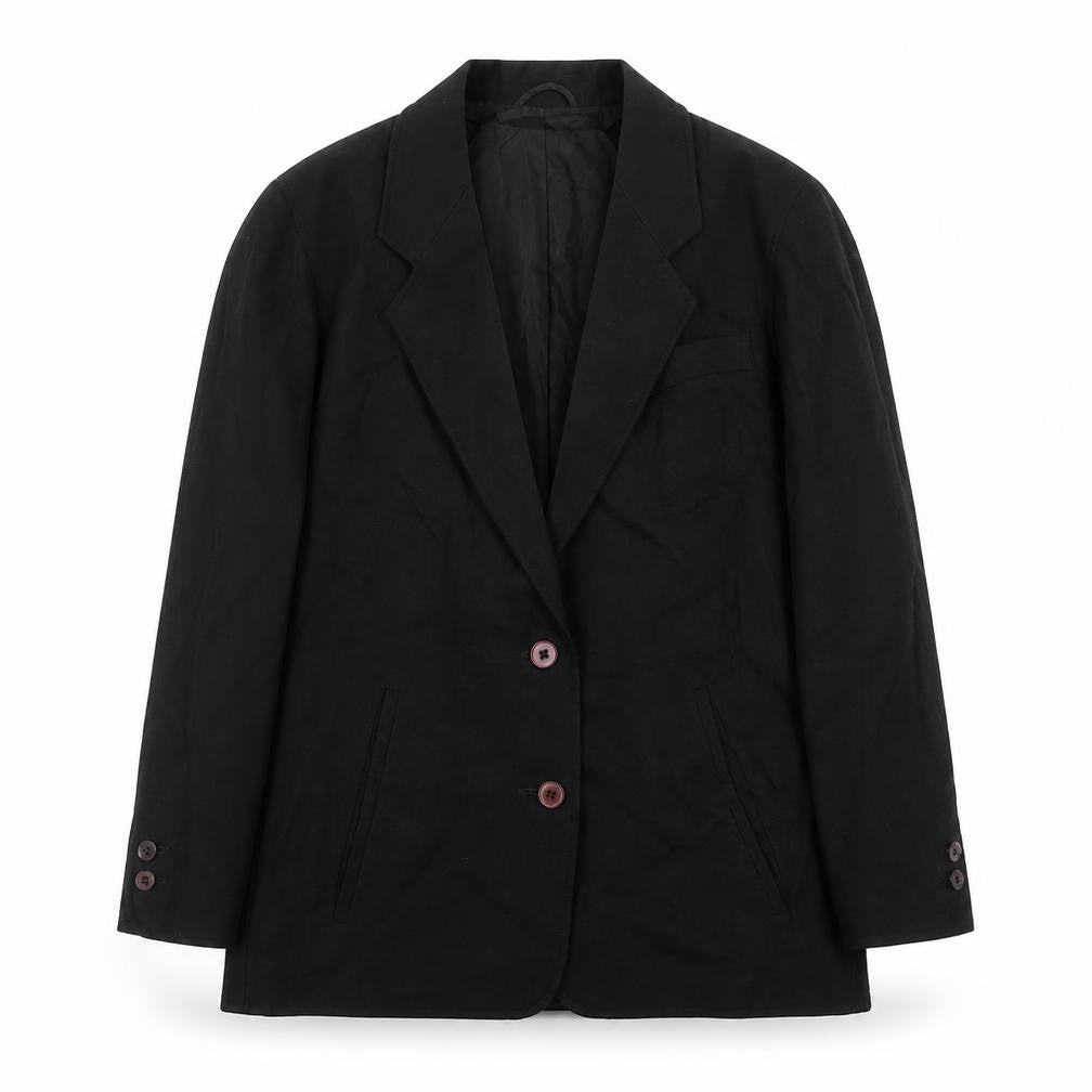 Front view of Next women’s black wool jacket suit jacket, size UK 8