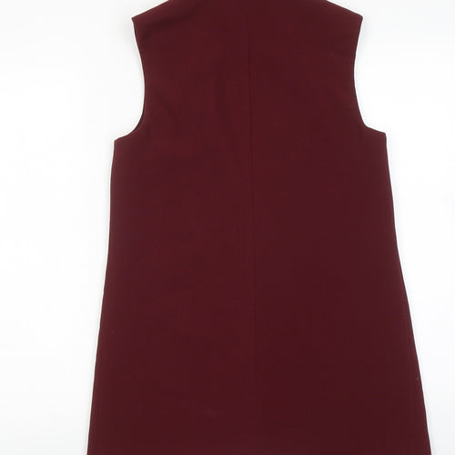 Topshop Womens Red Gilet Blazer Size 8