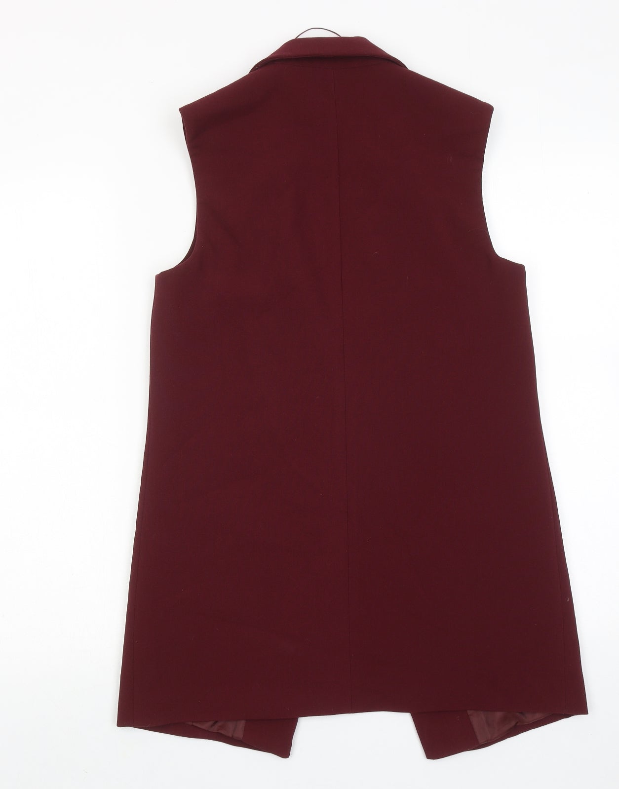 Topshop Womens Red Gilet Blazer Size 8