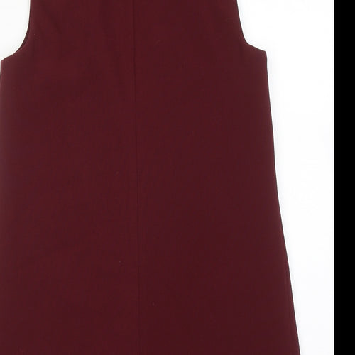 Topshop Womens Red Gilet Blazer Size 8