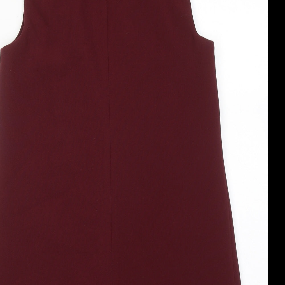 Topshop Womens Red Gilet Blazer Size 8