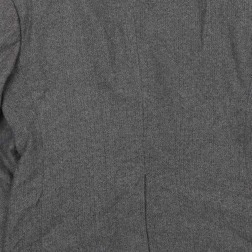 Greenwoods Mens Grey Wool Jacket Suit Jacket Size 38 Regular