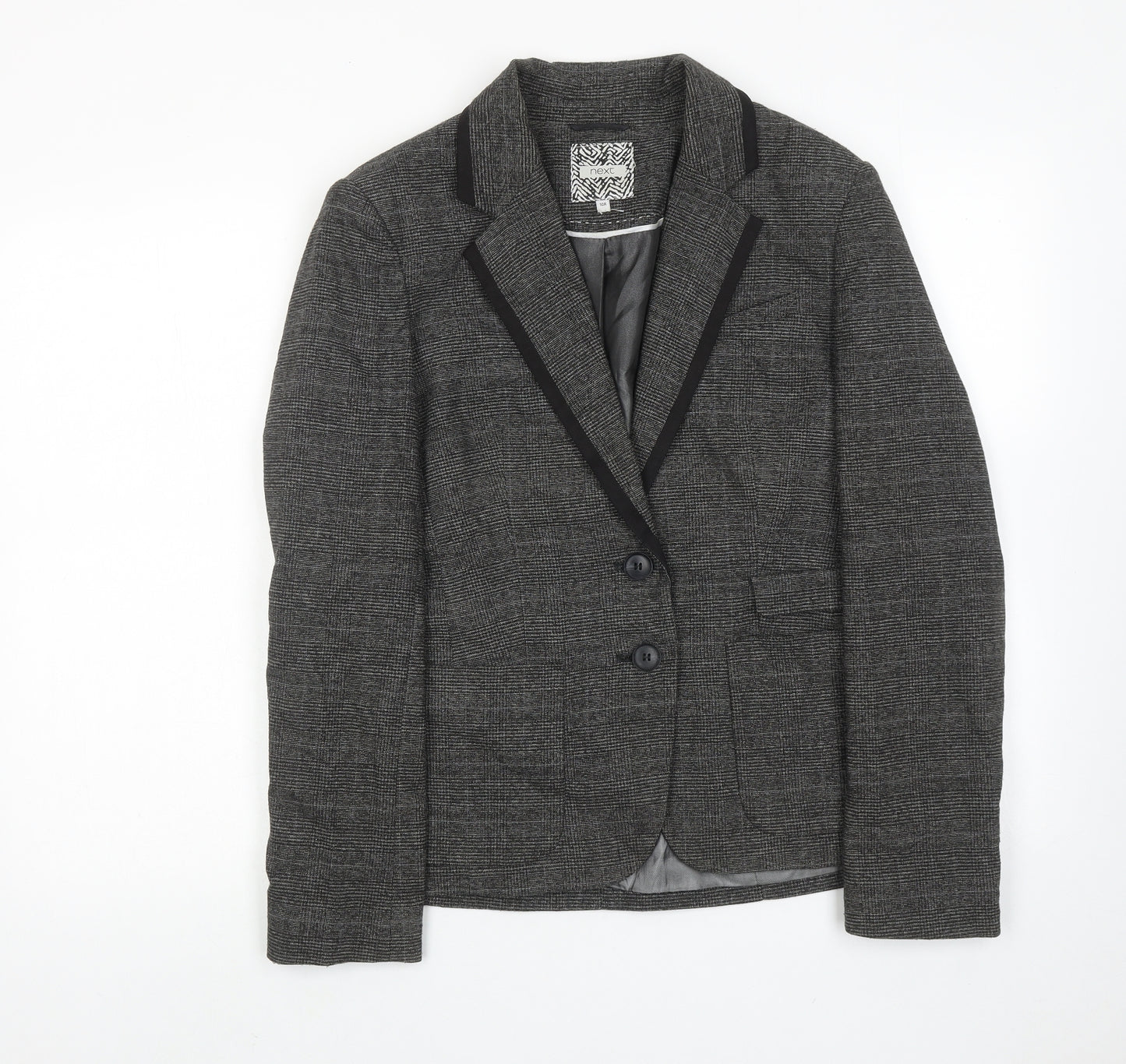NEXT Womens Grey Polyester Jacket Suit Jacket Size 10