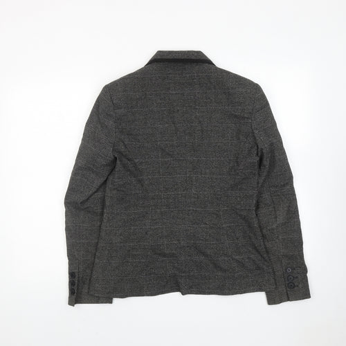 NEXT Womens Grey Polyester Jacket Suit Jacket Size 10