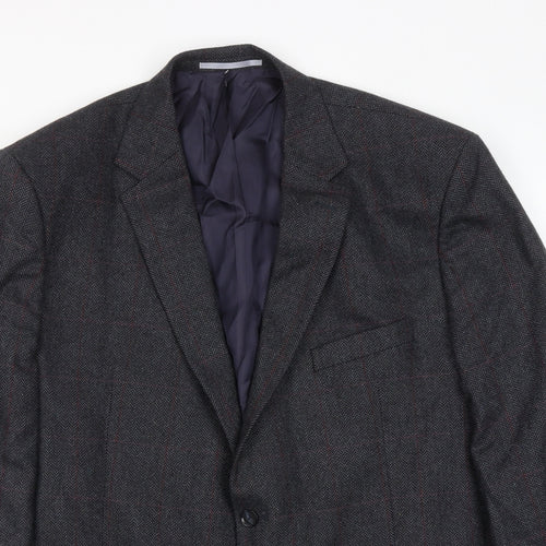 Atelier Mens Blue Wool Jacket Suit Jacket Size 48 Regular