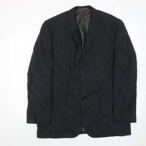 NEXT Mens Grey Polyester Jacket Suit Jacket Size 42 Regular