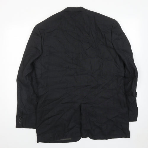 NEXT Mens Grey Polyester Jacket Suit Jacket Size 42 Regular