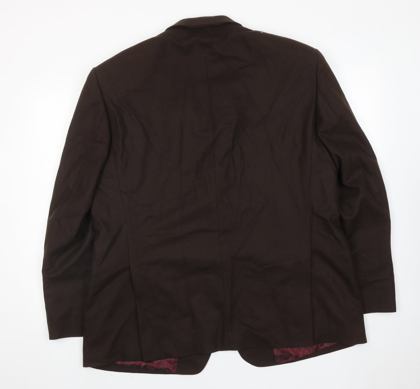 Gurteen Mens Brown Wool Jacket Suit Jacket Size 46 Regular