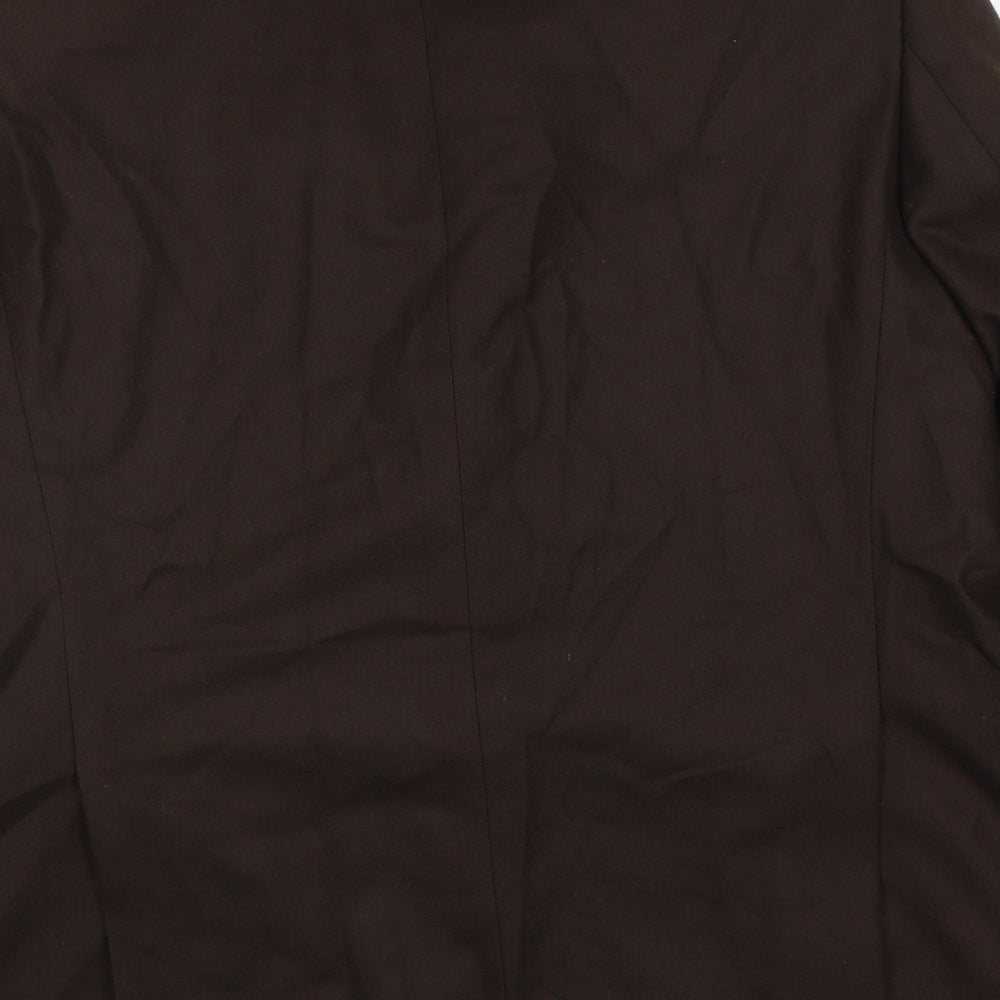 Gurteen Mens Brown Wool Jacket Suit Jacket Size 46 Regular