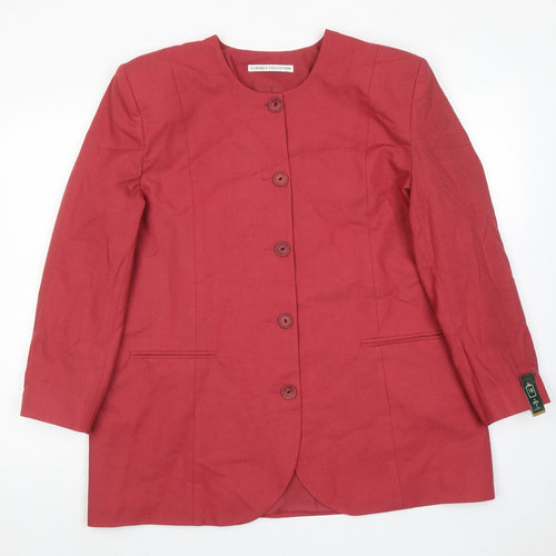St.Bennard Womens Pink Jacket Size 18 Button