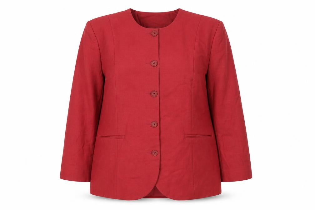 St.Bennard Womens Pink Jacket Size 18 Button