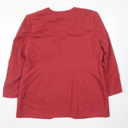 St.Bennard Womens Pink Jacket Size 18 Button