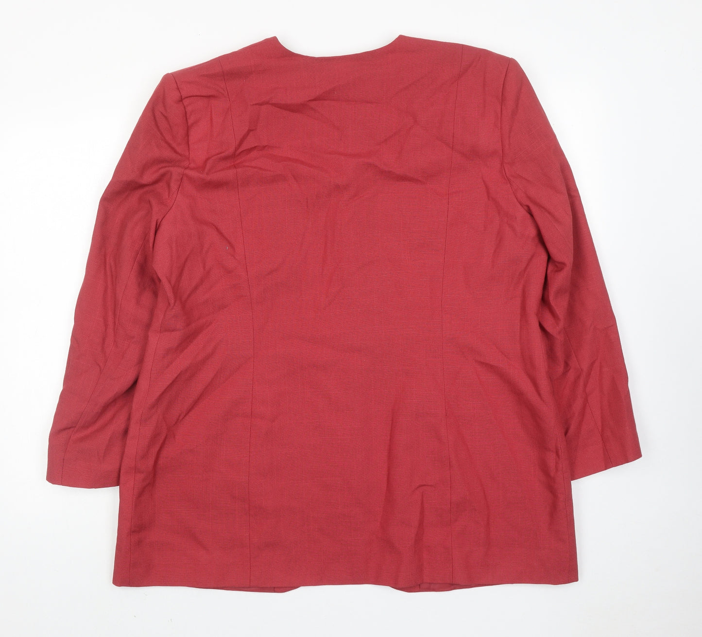 St.Bennard Womens Pink Jacket Size 18 Button