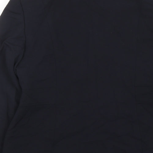 NEXT Womens Blue Polyester Jacket Suit Jacket Size 14