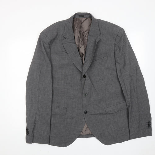 Mossimo Mens Grey Wool Jacket Suit Jacket Size 46 Regular