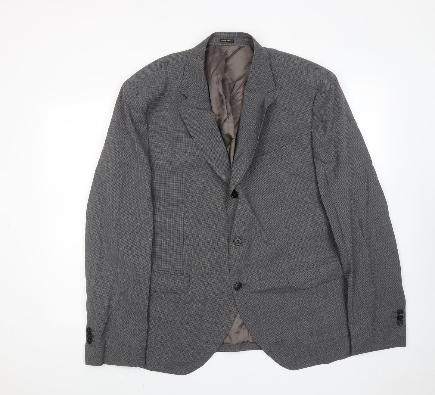 Mossimo Mens Grey Wool Jacket Suit Jacket Size 46 Regular