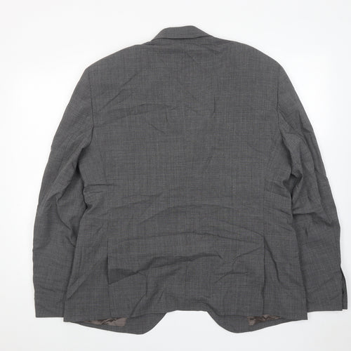 Mossimo Mens Grey Wool Jacket Suit Jacket Size 46 Regular