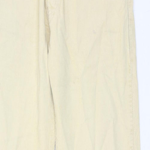 Levi's Mens Beige Cotton Trousers Size 34 in L34 in Regular Zip