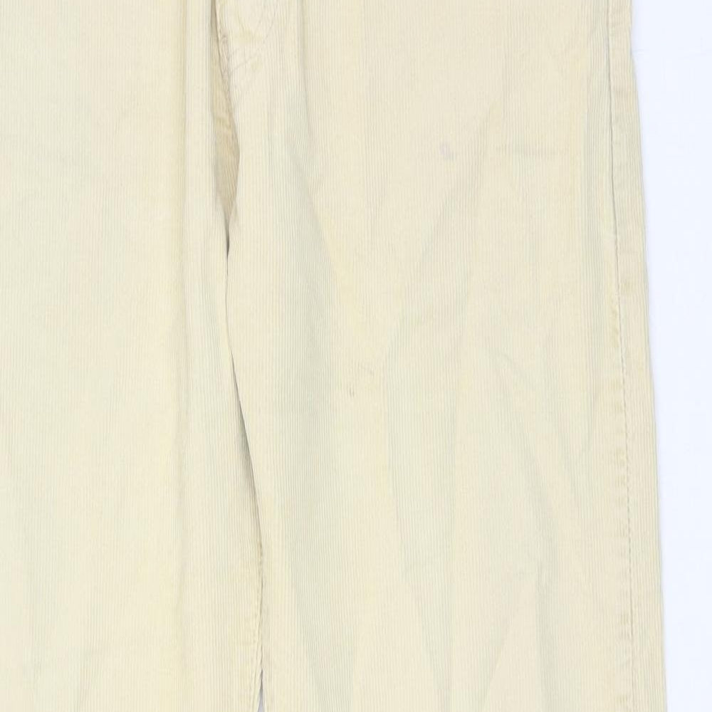 Levi's Mens Beige Cotton Trousers Size 34 in L34 in Regular Zip