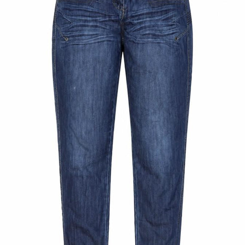 Crafted Womens Blue Cotton Tapered Jeans Size 34 in Regular Zip