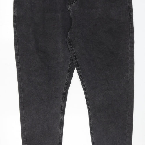 Jacamo Mens Grey Cotton Skinny Jeans Size 42 in Regular Zip - Short leg