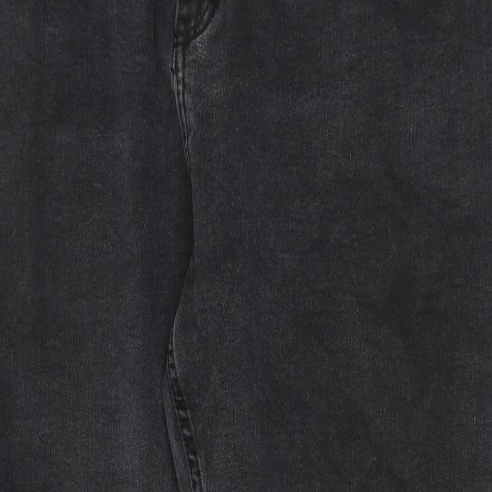 Jacamo Mens Grey Cotton Skinny Jeans Size 42 in Regular Zip - Short leg