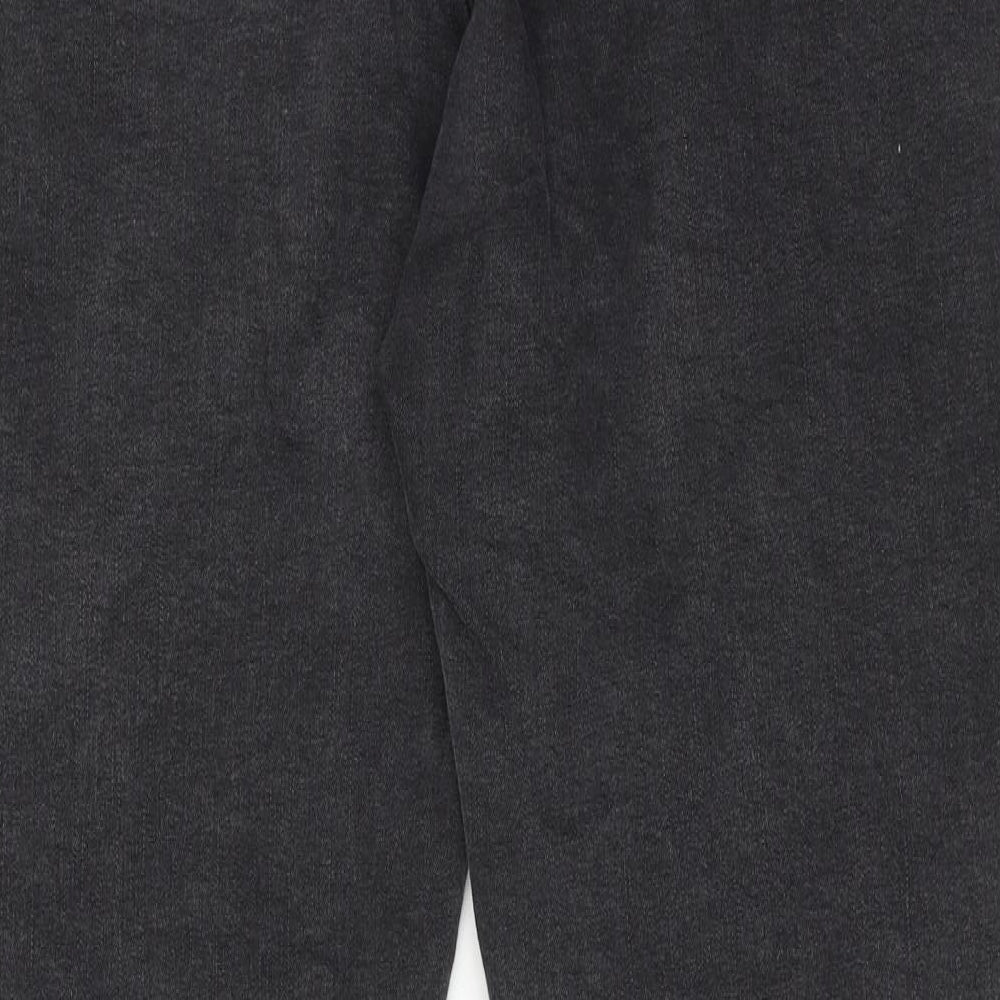 Jacamo Mens Grey Cotton Skinny Jeans Size 42 in Regular Zip - Short leg