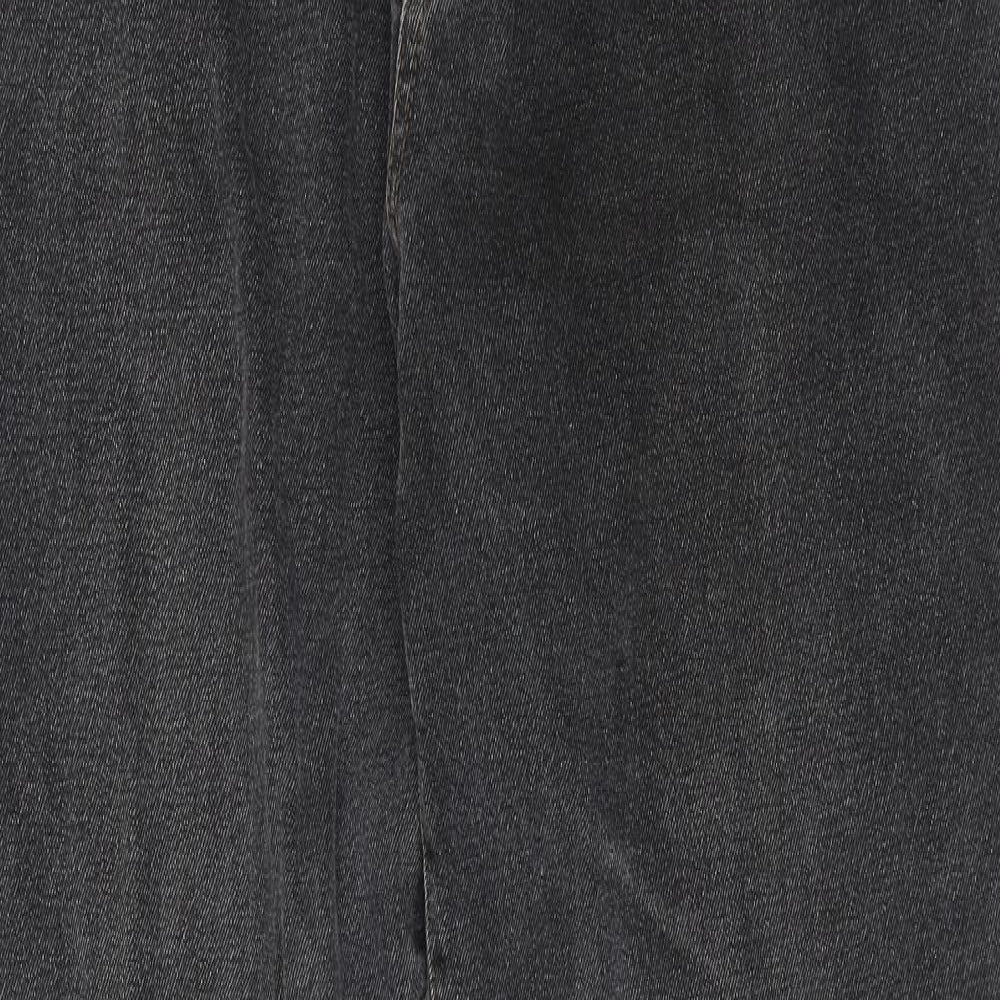 Union Blues Mens Grey Cotton Straight Jeans Size 38 in Regular Zip