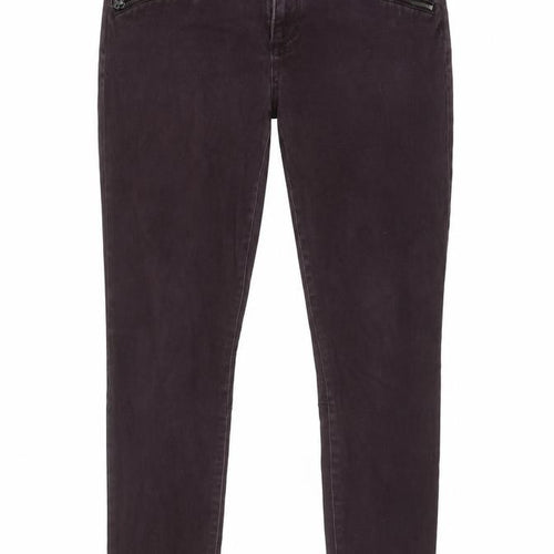 Gap Womens Purple Cotton Skinny Jeans Size 32 in Regular Zip