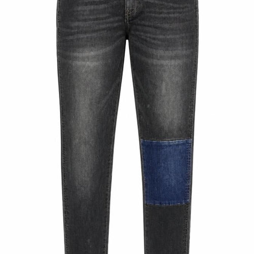 Zara Womens Grey Cotton Skinny Jeans Size 8 Regular Zip