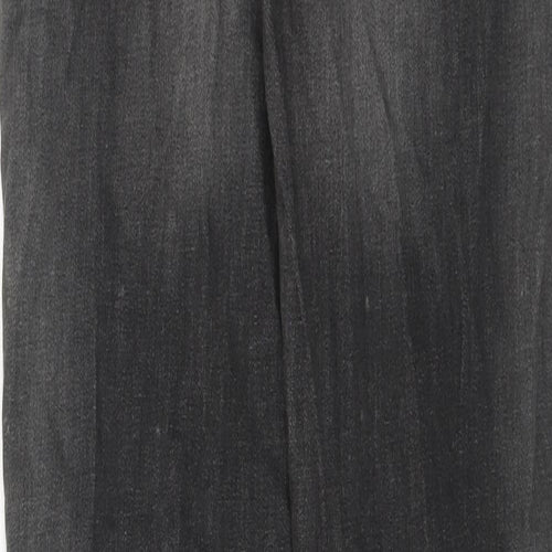 Zara Womens Grey Cotton Skinny Jeans Size 8 Regular Zip