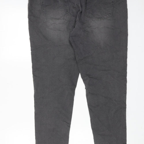 Peacocks Womens Grey Cotton Jegging Jeans Size 16 Regular