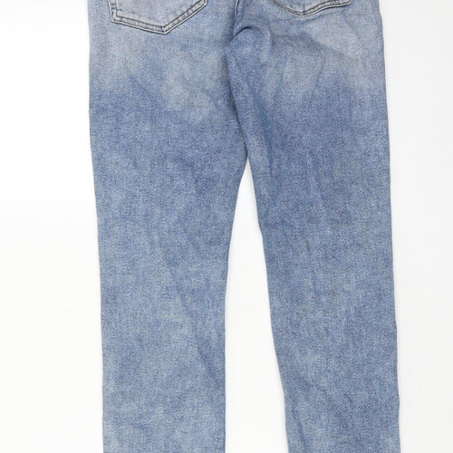 H&M Womens Blue Cotton Skinny Jeans Size 27 in Regular Zip