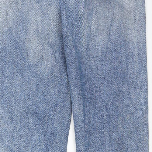 H&M Womens Blue Cotton Skinny Jeans Size 27 in Regular Zip