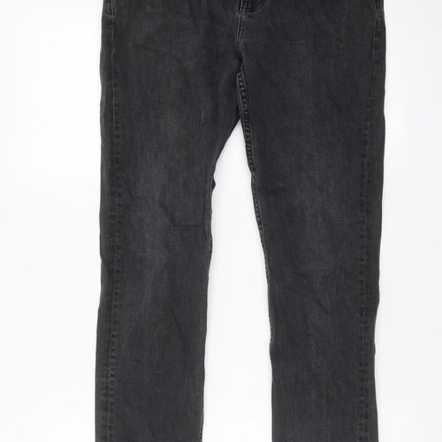 Loom Denim Womens Black Cotton Skinny Jeans Size 32 in L32 in Regular Zip