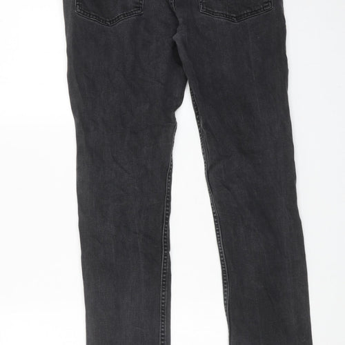 Loom Denim Womens Black Cotton Skinny Jeans Size 32 in L32 in Regular Zip